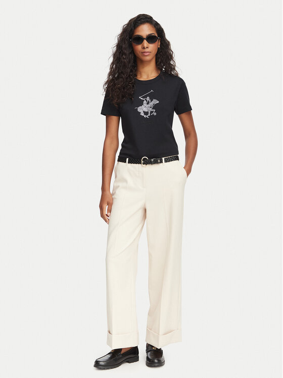 Beverly Hills Polo Club Beverly Hills Polo Club Tricou L1608-HR Negru Regular Fit