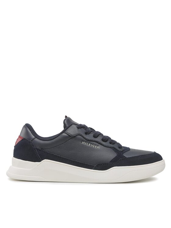 Tommy Hilfiger Tommy Hilfiger Sneakersy Elevated Cupsole Leather Mix FM0FM04358 Tmavomodrá
