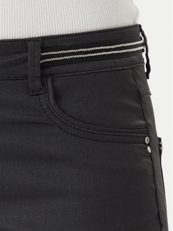 Morgan Morgan Stoffhose 212-PALONA Schwarz Slim Fit