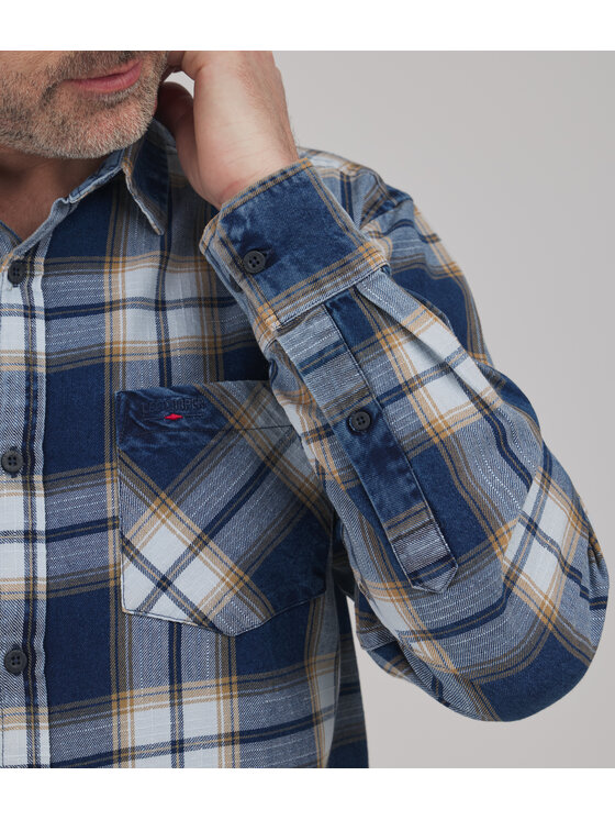 Lee Cooper Lee Cooper Koszula jeansowa SOREN Granatowy Comfort Fit