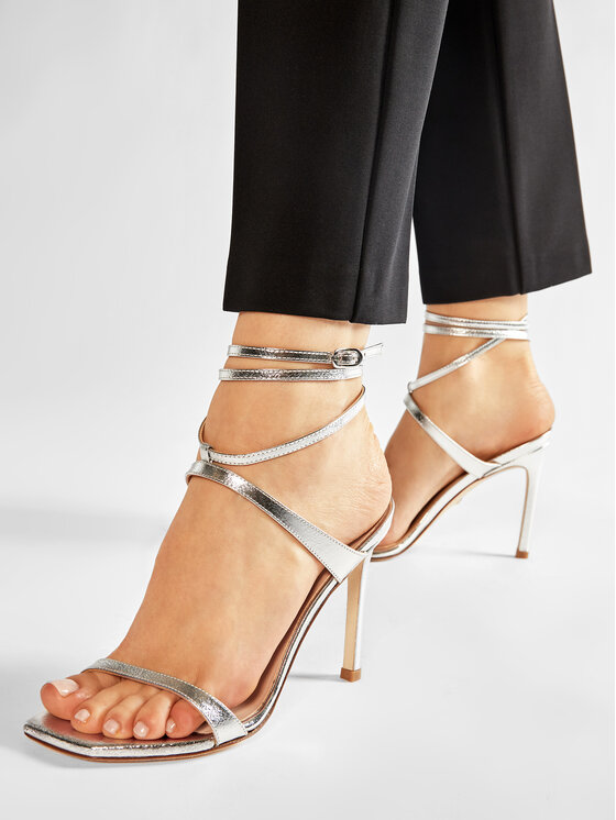 Stuart Weitzman Stuart Weitzman Sandále Ellise S0897 Strieborná