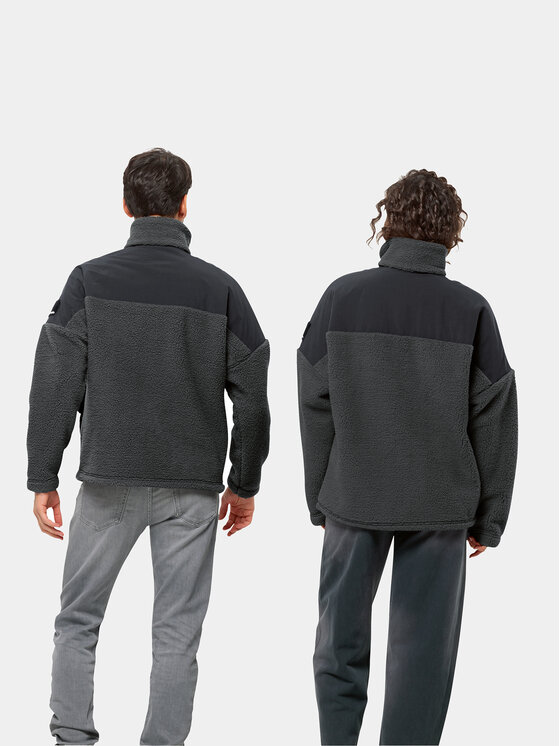 Jack Wolfskin Jack Wolfskin Флісовий реглан Maarweg Jkt 1711241 Сірий Regular Fit