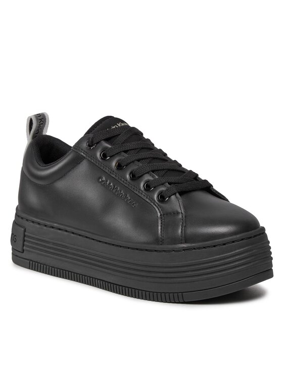 Calvin Klein Jeans Calvin Klein Jeans Superge Bold Flatf Low Laceup Lth In Lum YW0YW01309 Črna