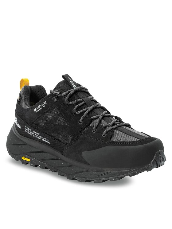 Jack Wolfskin Jack Wolfskin Sneakersy Terraquest Texapore Low M 4056401 Czarny