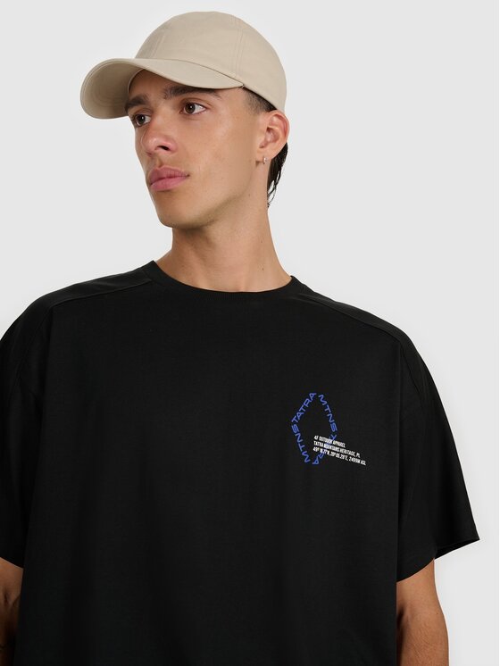 4F 4F T-Shirt 4FWAW25TTSHM2401-20S Czarny Oversize