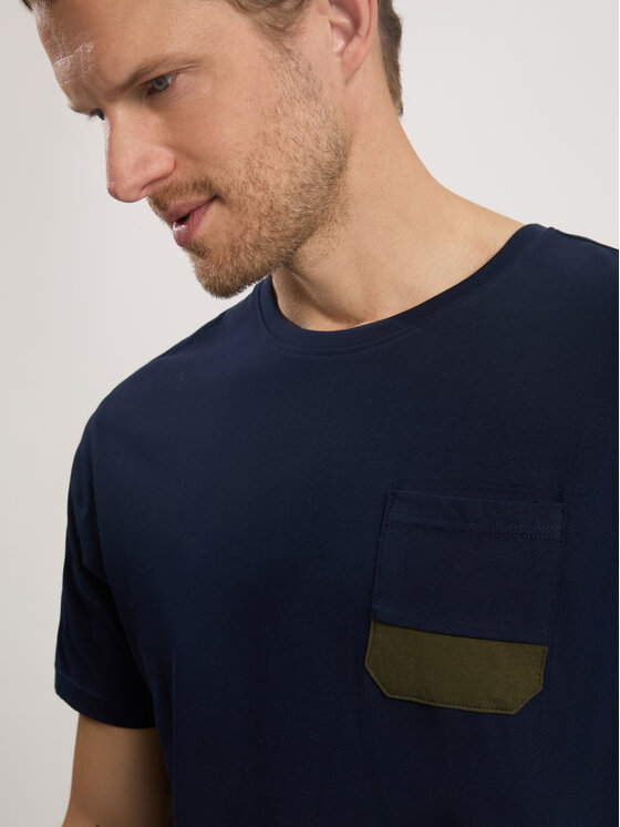 Cross Jeans Cross Jeans T-Shirt 16106-001 Granatowy Regular Fit