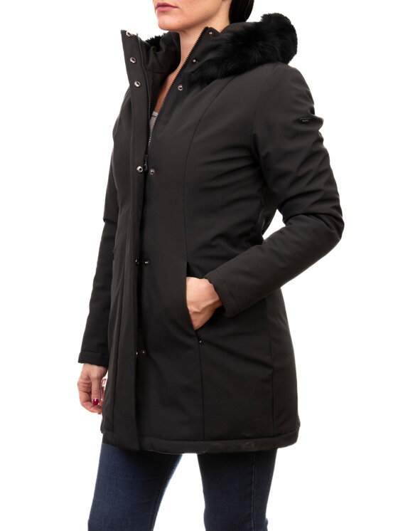 RefrigiWear RefrigiWear Kurtka przeciwdeszczowa W99108 Czarny Regular Fit