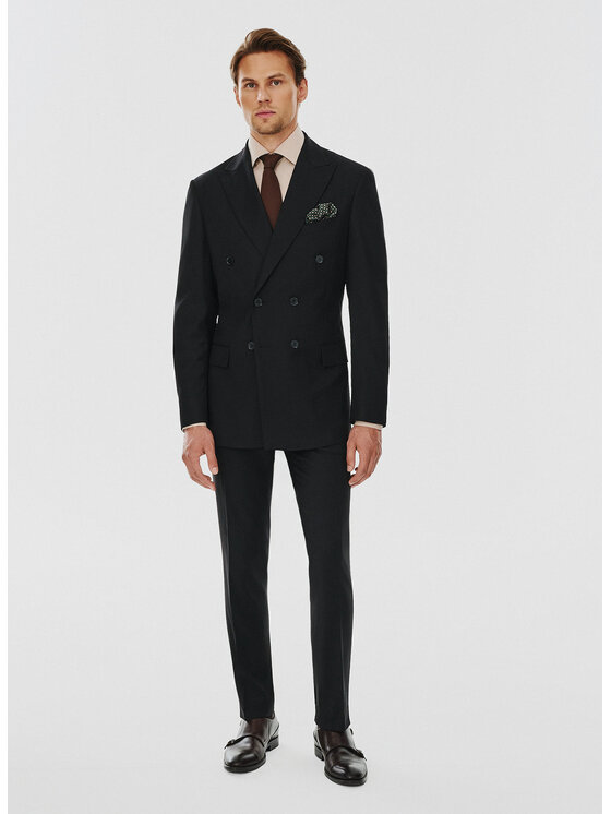 Pako Lorente Pako Lorente Marynarka P24WF-3G-019 Czarny Slim Fit