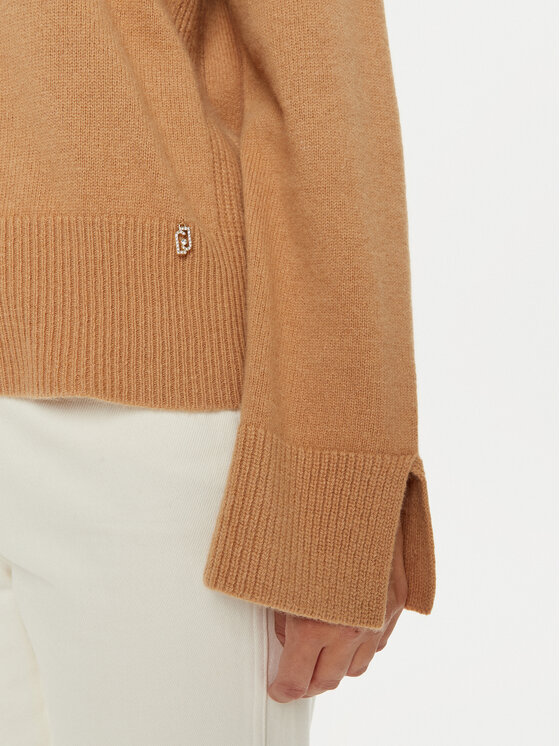 Liu Jo Liu Jo Rollkragenpullover WF4434 MS009 Braun Regular Fit