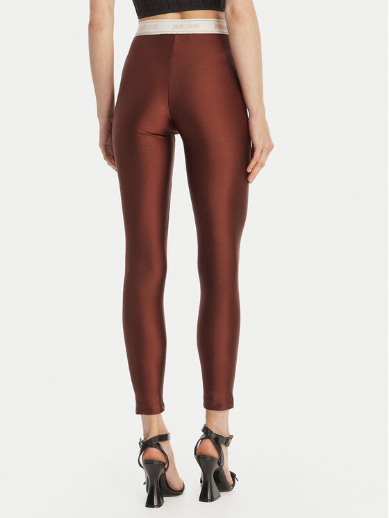 Just Cavalli Just Cavalli Leggings 80PAC100 J0108 Smeđa Skinny Fit