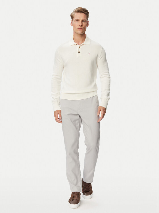 Tommy Jeans Tommy Jeans Pullover Essential DM0DM20304 Weiß Slim Fit