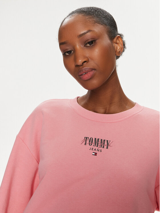 Tommy Jeans Tommy Jeans Jopa Essential Logo DW0DW17796 Roza Relaxed Fit