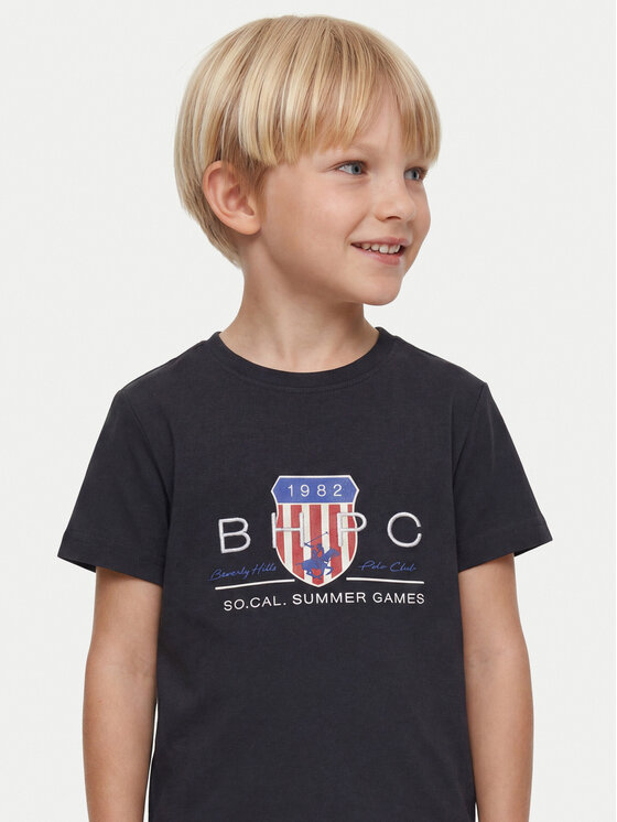 Beverly Hills Polo Club Beverly Hills Polo Club Póló P-SS26B-TS414011 Sötétkék Regular Fit