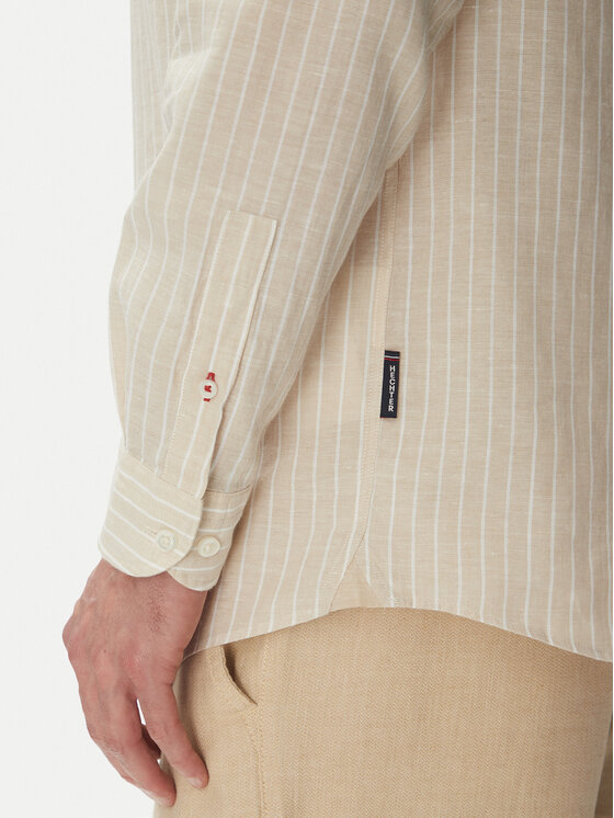 Hechter Paris Hechter Paris Marškiniai 60357 151606 Smėlio Regular Fit