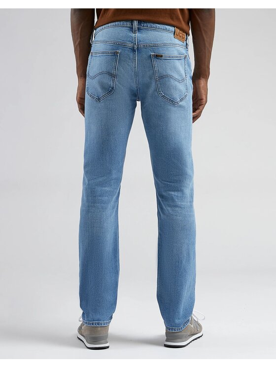 Lee Lee Jeansy DAREN ZIP FLY Niebieski Straight Leg