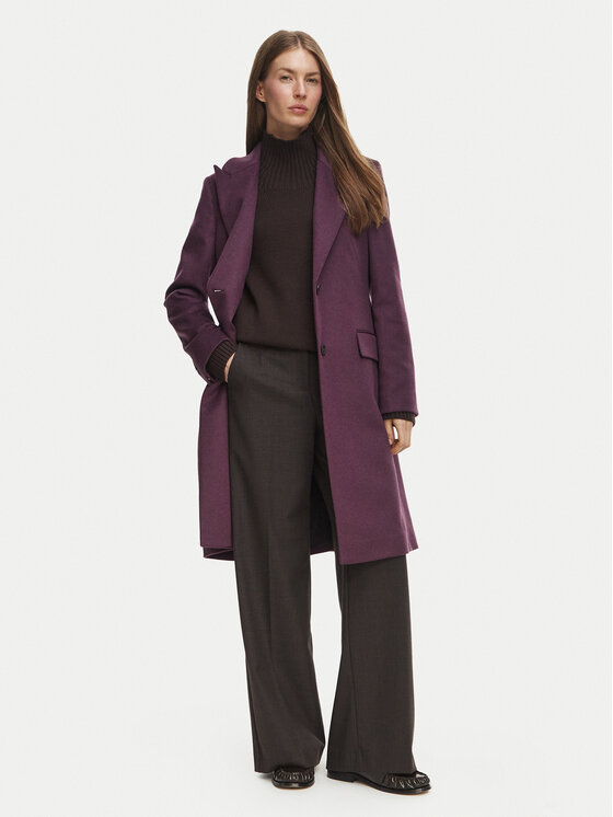 BOSS BOSS Вълнено палто Classin1  50574982 Виолетов Regular Fit