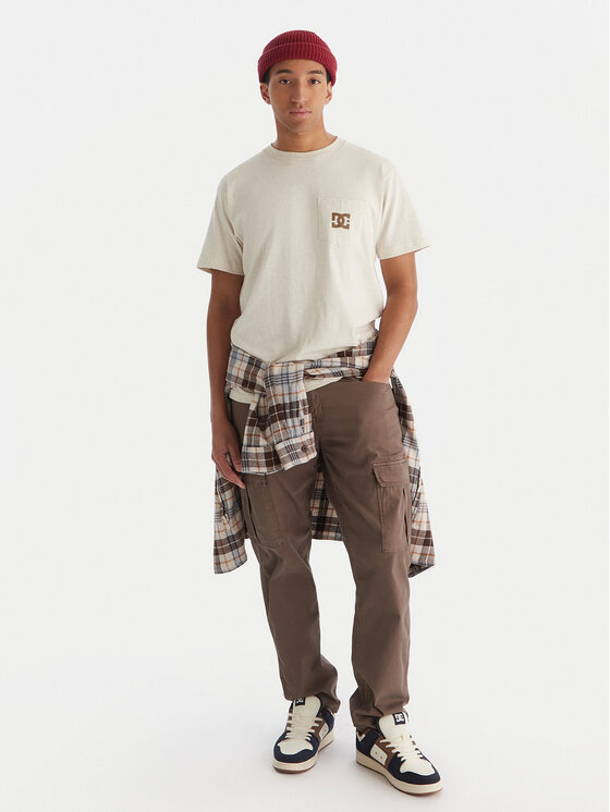 DC Shoes DC Shoes Футболка Star Pocket ADYZT05377 Бежевий Regular Fit