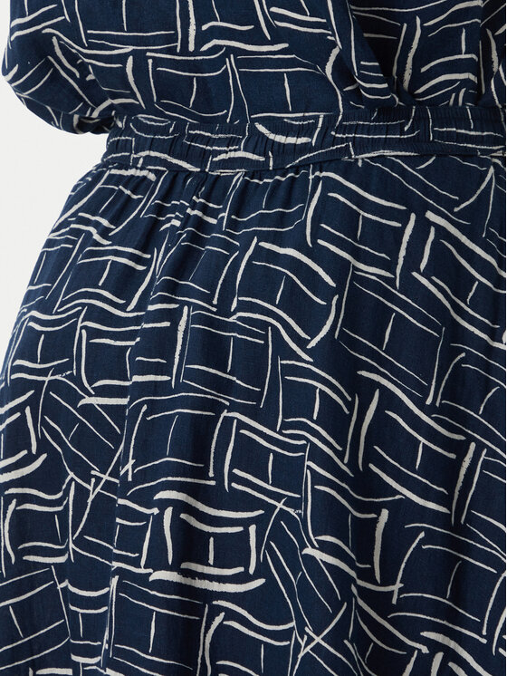 Tommy Hilfiger Tommy Hilfiger Fustă midi WW0WW50753 Bleumarin Regular Fit