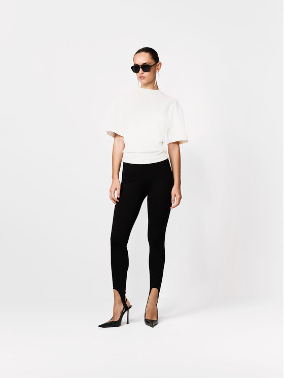 La Mania La Mania T-Shirt CHUCK Biały Basic Fit
