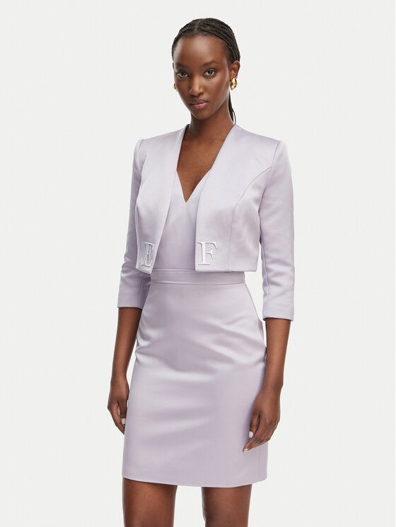 Elisabetta Franchi Elisabetta Franchi Koktejlové šaty TB-001-61E2-V550 Fialová Regular Fit