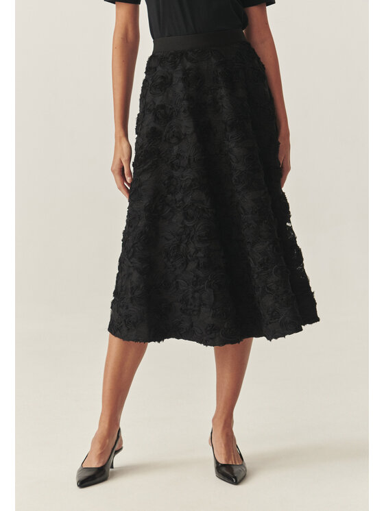 TATUUM Tatuum Spódnica midi DIANAKA 2 Czarny Flare Fit