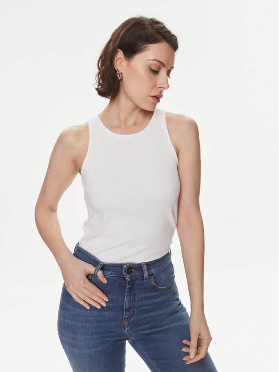 Max Mara Leisure Top Brusson 2416941038 Biela Slim Fit