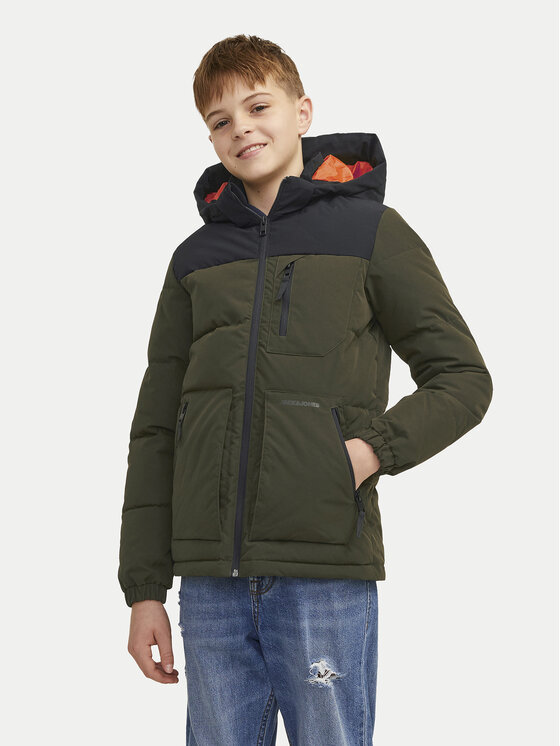 Jack&Jones Junior Puhovka Otto 12258547 Zelena Regular Fit