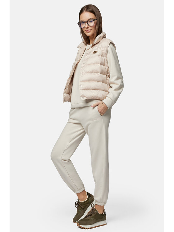 Lancerto Lancerto Spodnie dresowe Lily SP135123000002 Écru Relaxed Fit
