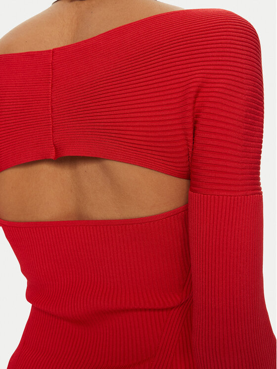 PINKO PINKO Svetr Amaranto 102799 A170 Červená Slim Fit