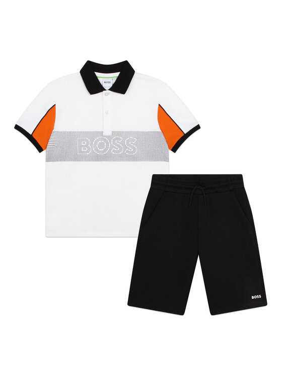 BOSS Boss Póló és nadrág szett J28112 D Fekete Regular Fit