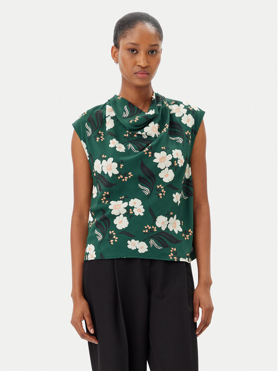 French Connection French Connection Bluza 72YBJ 30 Zelena Regular Fit