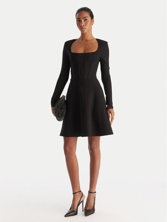 Marciano Guess Marciano Guess Koktejlové šaty 5BGK11 5036Z Čierna Regular Fit