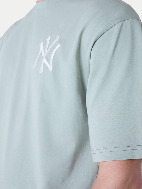 New Era New Era Majica New York Yankees MLB League Essential Pastel 60596180 Zelena Regular Fit