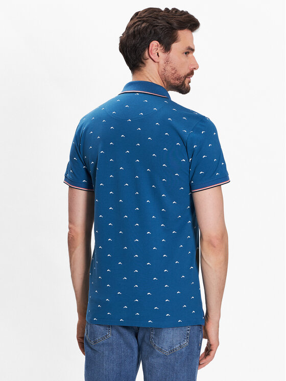 INDICODE INDICODE Polo majica Dolphin 40-948 Mornarsko modra Regular Fit
