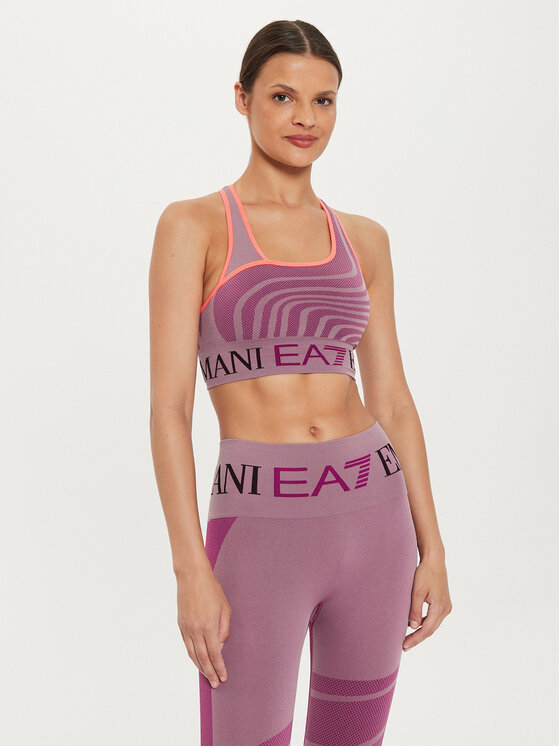Sport melltartó EA7 Emporio Armani, Méret: M, Lila, 6DTH51 TJDGZ 2305
