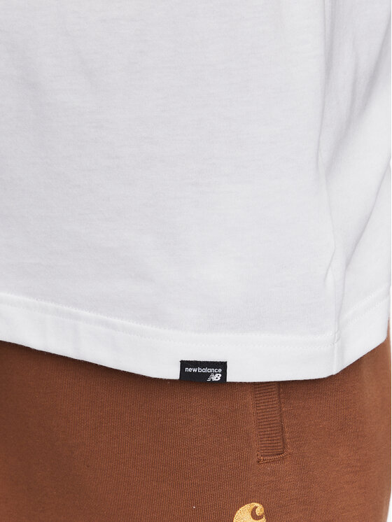 New Balance New Balance Marškinėliai Sport Seasonal Graphic MT31904 Balta Relaxed Fit