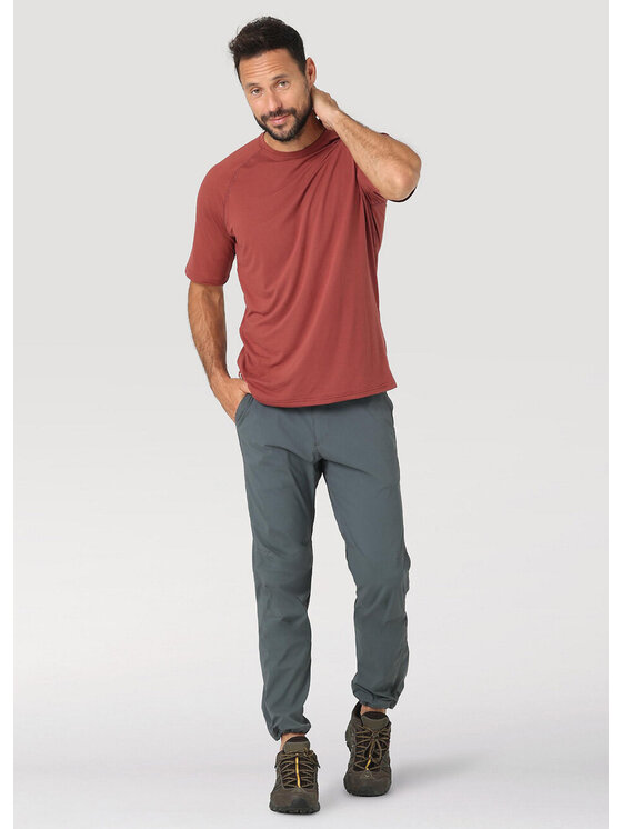 Wrangler Wrangler Pantaloni di tessuto NS715 Convertible Trail Jogger Grigio Regular Fit