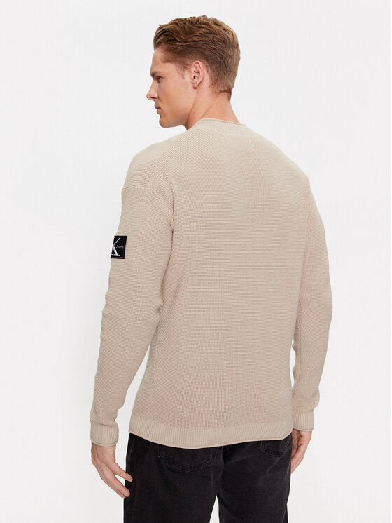 Calvin Klein Jeans Calvin Klein Jeans Πουλόβερ J30J323986 Εκρού Regular Fit