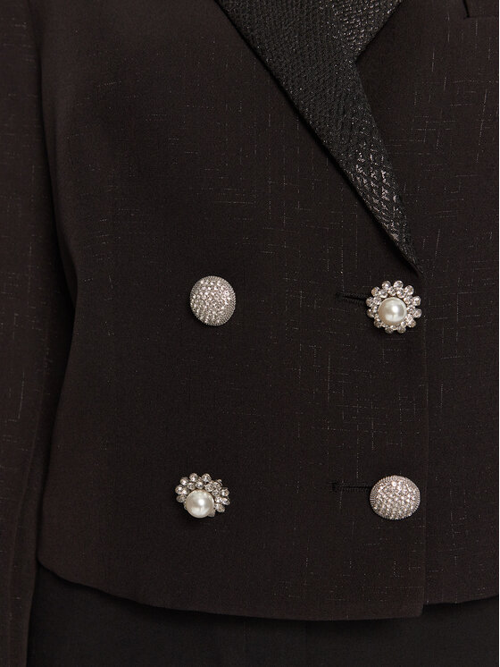 LOLA CASADEMUNT LOLA CASADEMUNT Švarkas MF2502003 Juoda Regular Fit