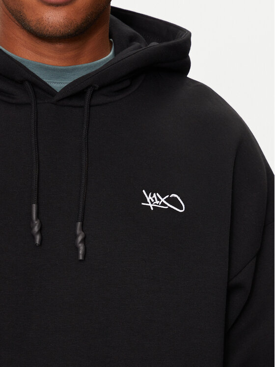 K1X K1X Pulóver Logo 60210167 Fekete Relaxed Fit