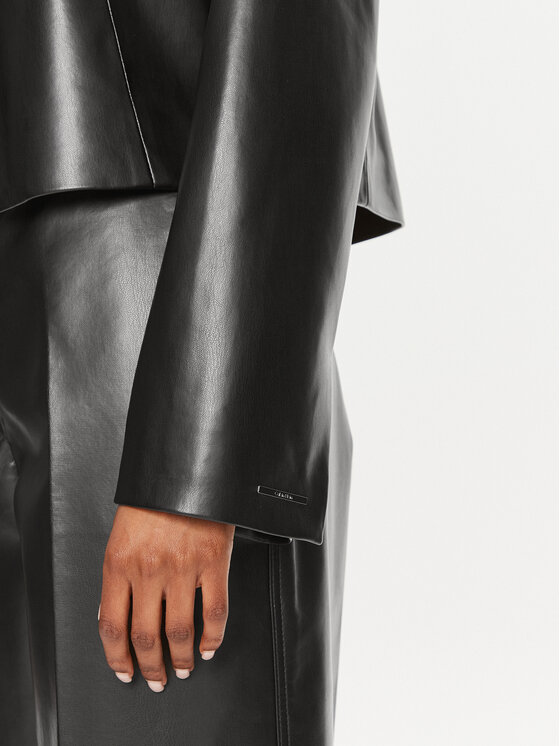 Calvin Klein Calvin Klein Шкіряна куртка K20K207975 Чорний Regular Fit
