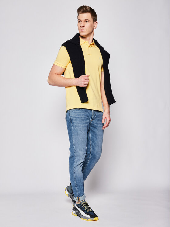 Polo Ralph Lauren Polo Ralph Lauren Polokošeľa Core Replen 710782592 Žltá Custom Slim Fit