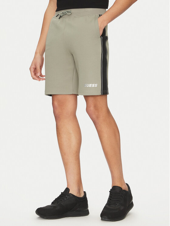 Guess Bavlnené šortky Z4RD04 KB3P2 Zelená Regular Fit