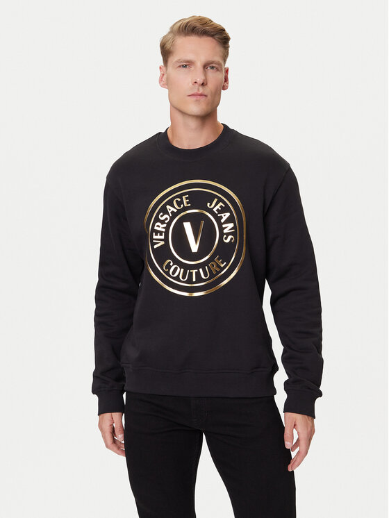 Versace Jeans Couture Bluza 79GAIT01 CF00T Czarny Regular Fit