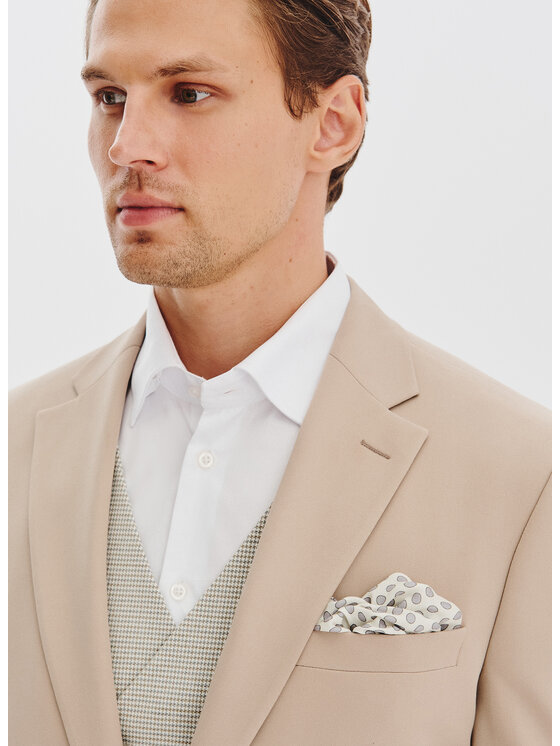 Pako Lorente Pako Lorente Marynarka P25WF-3G-015 Beżowy Slim Fit
