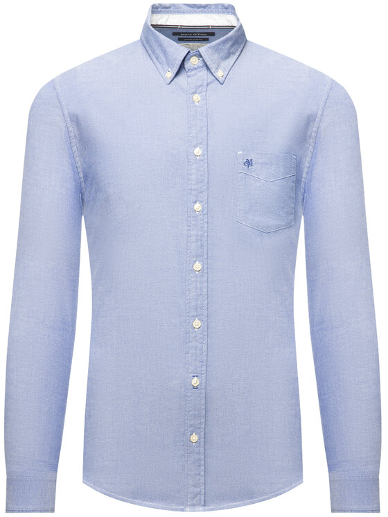 Marc O'Polo Marc O'Polo Hemd 020 7501 42494 Dunkelblau Shaped Fit