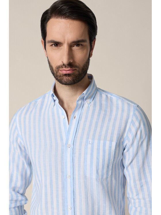 Lancerto Lancerto Koszula Candida KO073126000028 Niebieski Regular Fit