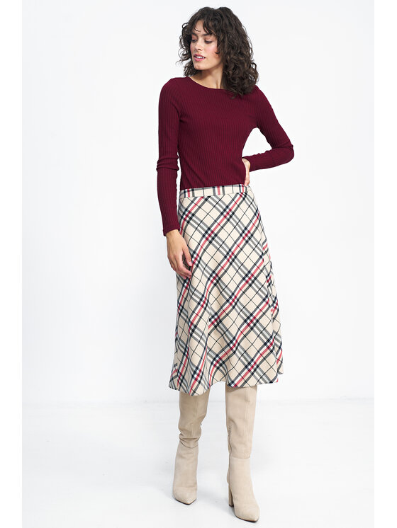 NIFE NIFE Halenka B157 Bordó Classic Fit