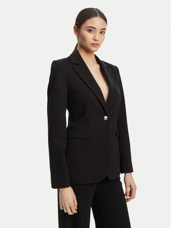 Calvin Klein Calvin Klein Sacou LV044B491G Negru Slim Fit