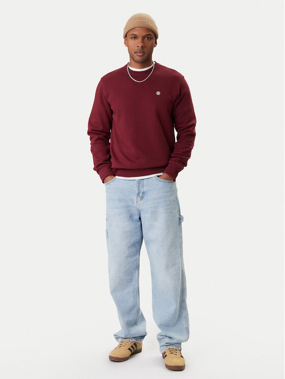 Element Element Pulóver ELYFT00197 Bordó Regular Fit